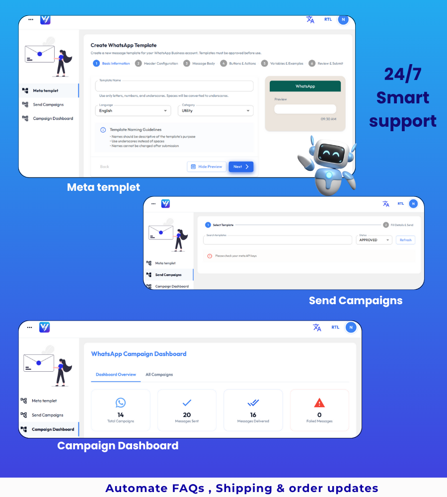 WhatsApp Campaign Dashboard